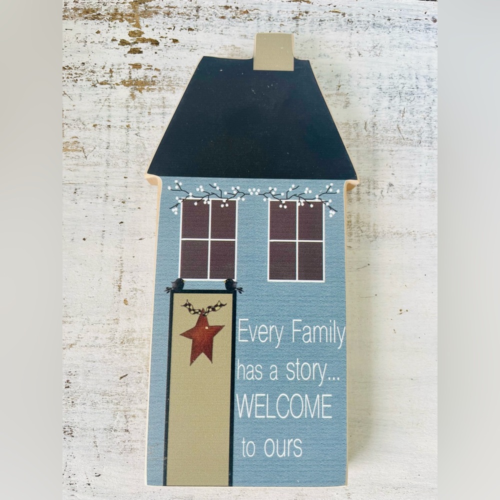 *Family Traditions Saltbox House Blue
